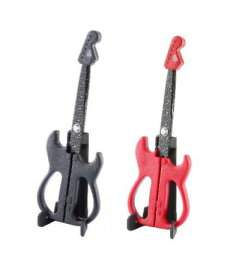 【ネコポス】ニッケン刃物 ギターハサミSekiSound ブラック/レッド【ヘルシ価格】ギターモチーフのハサミ フッ素コート仕上げ 文具