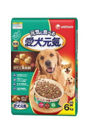 愛犬元気 ささみ/ビーフ/野菜 6.0kgペット 栄養食 犬用健康食品 ドッグフード 全成長段階用