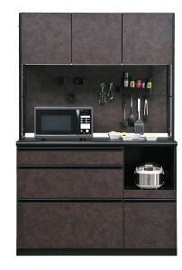 ダイニングボード グレー 幅120cm 食器棚 大川家具 レンジ台 コンセント付 キッチンボード 完成品 キッチン カップボード 120 レンジボード ダイニングボード キッチン収納 日本製