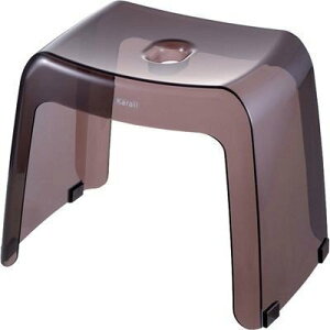 リッチェル 4973655329917 リッチェル カラリ 腰かけ 30cm スモークブラウン 風呂椅子 おしゃれ 高さ クリア