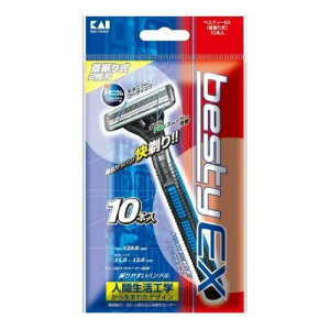 ベスティーEX首振り 10本入 ボディケア カミソリ T字カミソリ 首振り式 2枚刃 コスメ 化粧品 おすすめ 人気 ムダ毛処理 肌にやさしい お手入れ