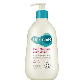 【マラソン中最大5％OFFクーポン配布】Derma:B(ダーマB) デイリーモイスチャーボディローション 400ml DermaB 本体 マイルドなバニラの香り