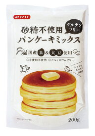 砂糖不使用グルテンフリーパンケーキミックス 自然派 安心 自然食品 ナチュラル オーサワ 200g