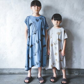 【楽天スーパーセールで60%OFF】 michirico ミチリコ 2022SS 春夏 子供服 Holiday TEX asymmetry OP アシンメトリーワンピース ストームブルー S(90-100cm)M(100-115cm)L(115-130cm) | Tシャツ カットソー 子供 キッズ 女の子 おしゃれ 人気ブランド