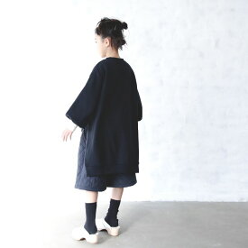 【楽天スーパーセールで半額】 michirico ミチリコ 2023AW 秋冬 子供服 Back long pullover バックロングプルオーバー ブラック S(90-100cm)M(100-115cm)L(115-130cm)XL(130-140cm) | スウェット　トレーナー トップス 子供 人気ブランド