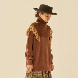 【楽天スーパーセールで60%OFF】 eLfinFolk / elfin folk エルフィンフォルク 2022AW 秋冬 レディース服 Rib stitch sweater 袖ステッチデザインセーター | プルオーバー レディス ママ おしゃれ 上品 かわいい