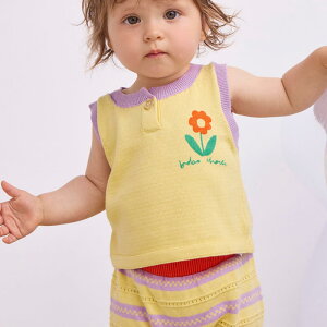 yyVX[p[Z[z BOBO CHOSES 2025SS t xr[ Flower knitted top@jbg^Ngbv | T}[Z[^[ gbvX q xr[  75cm80cm85cm lCuh oYj