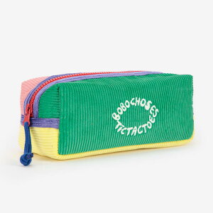 ydrop2zBOBO CHOSES 2025AW 25aw H~ q Tic Tac Toe color block corduroy pencil case R[fCyP[X | |[`  q LbY j̎q ̎q  lCuh