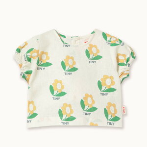 �ydrop2�zTINYCOTTONS / �^�C�j�[�R�b�g���Y 2026SS 26ss �t�� �x�r�[�� TINY FLOWER LINEN BABY SHIRT �x�r�[����T�V���c �b�J�b�g�\�[ �q�� �L�b�Y ���̎q ������� T�V���c �o�Y�j�� �l�C�u�����h ���蕨