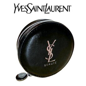 イヴサンローラン Yves saint Laurent YSL ブラック サークル ミニ ポーチ コインケース 小銭入れ ギフトラッピング ボックス 黒 ブラック 丸 ロゴ 箱 イブサンローラン プレゼント お返し 誕生日プレゼント メイク コスメ ブランド クリスマス ハロウィン ショッパー