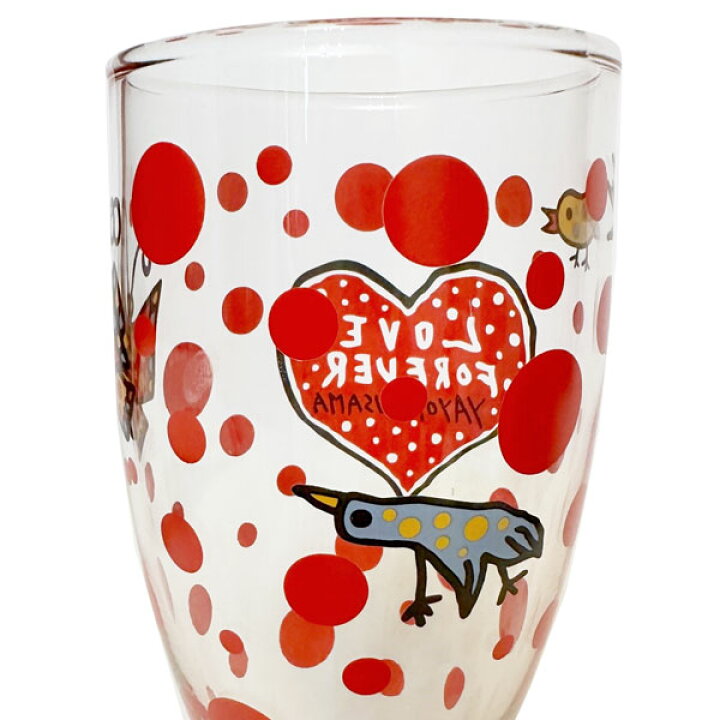 楽天市場】Yayoi Kusama 草間彌生 水玉 ビアグラス 現代美術 グラス 