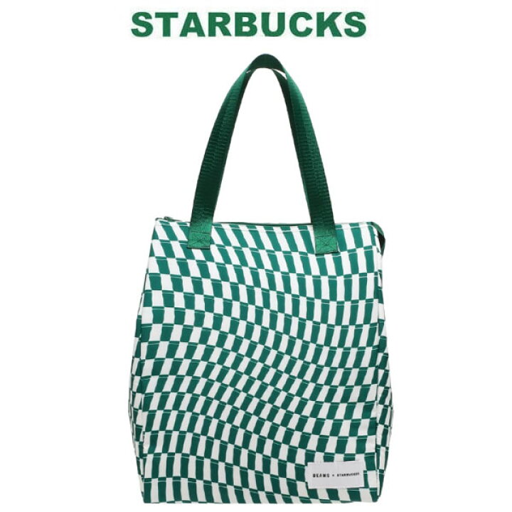 楽天市場】STARBUCKS スターバックスBEAMS 保冷バッグ チェッカー L  