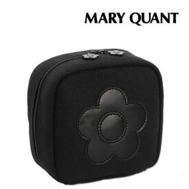 マリークワント MARY QUANT マリクワ デイジーキャンバスエナメルデイジーキューボイドポーチ（ブラック） 化粧 メイク コスメ プレゼント ギフト かわいい おしゃれ お返し クリスマス 誕生日 プレゼント ギフト お返し