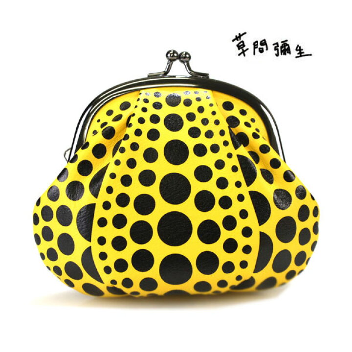 楽天市場】草間彌生 yayoi kusama 財布 がま口 コイン PUMPKIN 