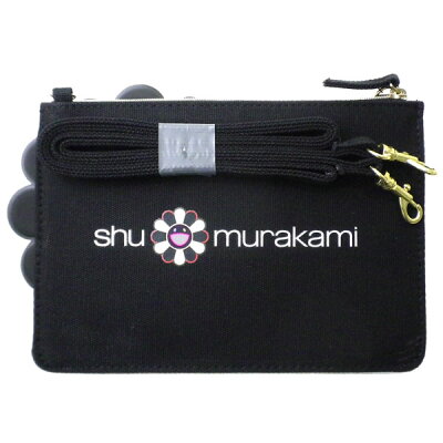 楽天市場 訳ありsale ネコポス 村上隆 むらかみ たかし Shu Uemura シュウウエムラ ポーチ 小物入れ コラボ 花 フラワー 黒 ブラック 限定 お花 かわいい 化粧ポーチ カイカイキキ Kaikaikiki 化粧 メイク コスメ ブランド クリスマス ハロウィン バレンタイン