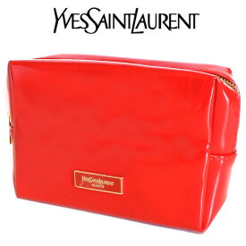 【訳あり】イヴ サンローラン Yves saint Laurent YSL ポーチ 小物入れ ロゴ 赤 レッド かわいい コスメポーチ お返し ギフト エナメル RED VIBES 化粧 ポーチ かわいい ポーチ ブランド メイク コスメ ブランド クリスマス ハロウィン プレゼント 誕生日 ギフト お返し