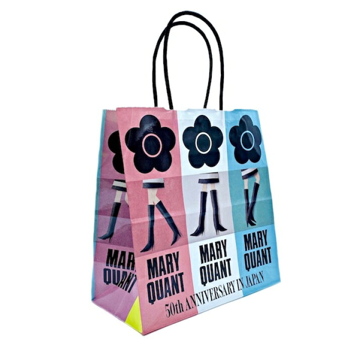 楽天市場 マリークワント Mary Quant 紙袋 ショップバッグ 紙袋 ロゴ 鞄 カバン Set セット ショッパー デイジー花 50周年 フラワー カラフル Pop ギフト プレゼント ポップ ピンク ブルー ホワイト ブランド クリスマス ハロウィン バレンタイン Moncachette