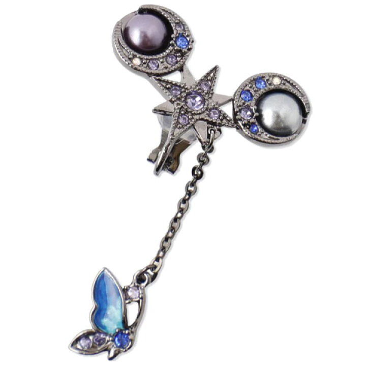 楽天市場】アナスイ ANNA SUI 天体モチーフ イヤークリップ 蝶 