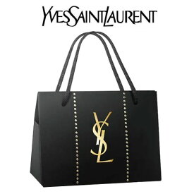 イヴサンローラン Yves saint Laurent YSL ギフトラッピング ボックスBOX 黒 ブラック 箱 イブサンローラン プレゼント お返し 誕生日プレゼント メイク コスメ ブランド クリスマス ハロウィン プチギフト ショッピングバッグ ショッパー 紙袋