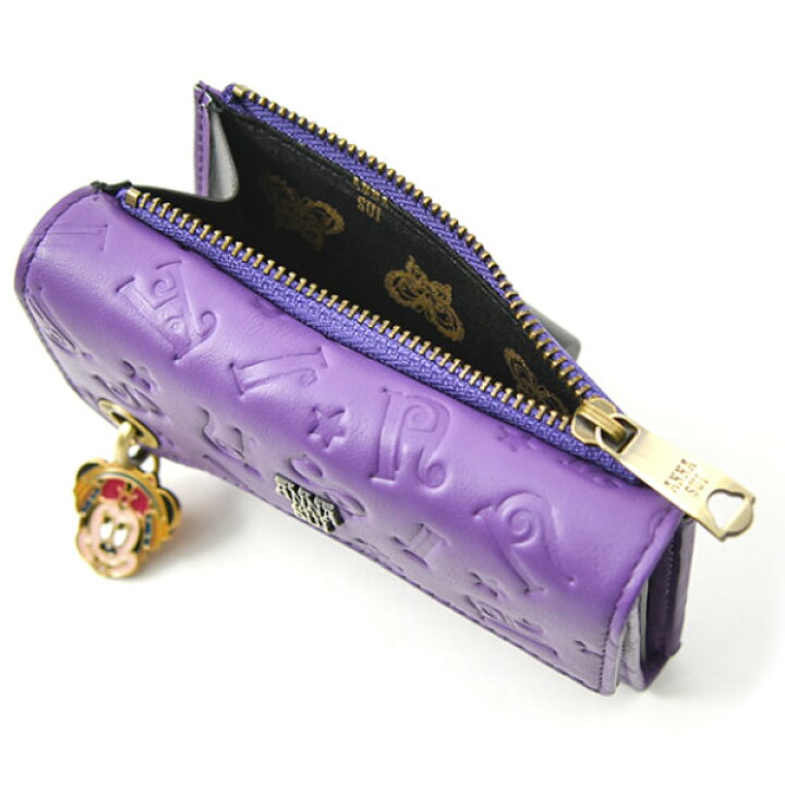 新品 アナスイ ANNA SUI 長財布 ディズニー コラボ ミニーマウス 紫 