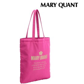 マリークワント MARY QUANT マリクワ デイジー 鞄 バッグ かばん A4 小物入れ ゴールドロゴプリント トート（フューシャピンク）オタ活 コンサート 通勤 通学 化粧 メイク コスメ プレゼント ギフト かわいい おしゃれ お返し クリスマス 誕生日 プレゼント ギフト お返し