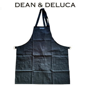 ★DEAN&DELUCA ラッピング付き★ ディーン＆デルーカ DEAN&DELUCA エプロン 前掛け タブリエ 胸当て クッキング 料理 キッチン ブラック ナチュラル 綿 コットン おしゃれ シンプル ギフトプレゼント ロゴ 正規品 レディース メンズ ブランド クリスマス ハロウィン