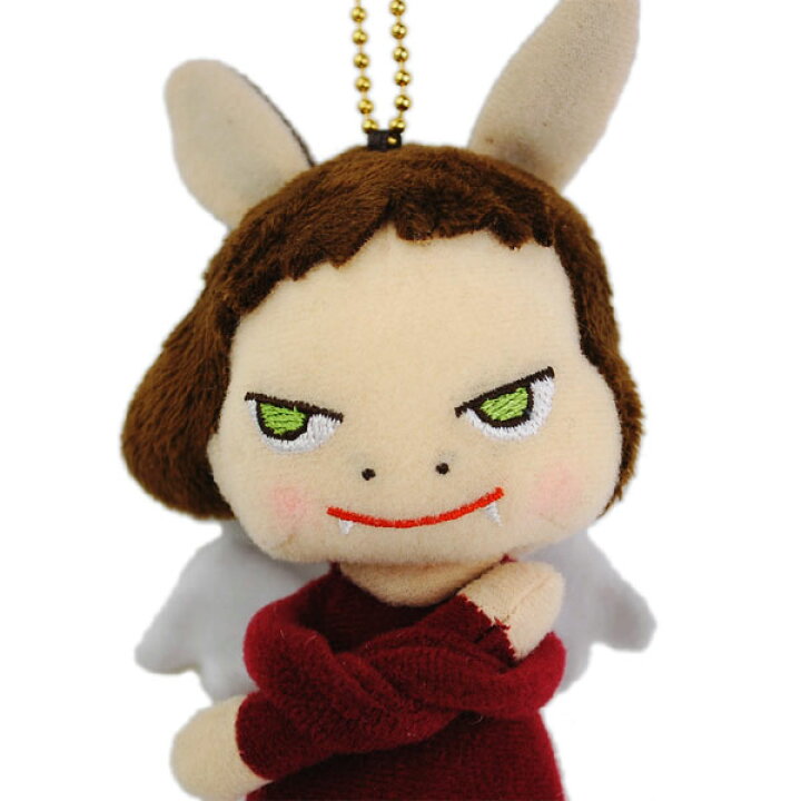 楽天市場 Yoshitomo Nara 奈良美智 ならよしとも ぬいぐるみ ブラックガードエンジェル マスコット キーホルダー お返し ギフト プレゼント 子供 女の子 アクセサリー Yoshitomo Nara ならよしとも ブランド クリスマス ハロウィン バレンタイン Moncachette