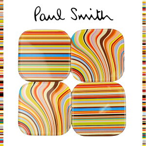ポールスミス Paul Smith☆ インテリア 雑貨 コースター マルチスワール マルチストライプ おしゃれ オシャレ セット SET ギフト新居祝い 結婚祝い 珍しい 貴重 レア ギフト ブランド クリスマス ハロウィン バレンタイン