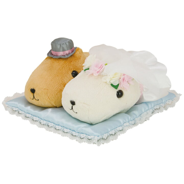 楽天市場 カピバラさん ホワイトさん ハッピ Wedding かぴばら グッズ ぬいぐるみ セット 結婚式 ウェディング ウェルカム セキグチファンダイレクトショップ