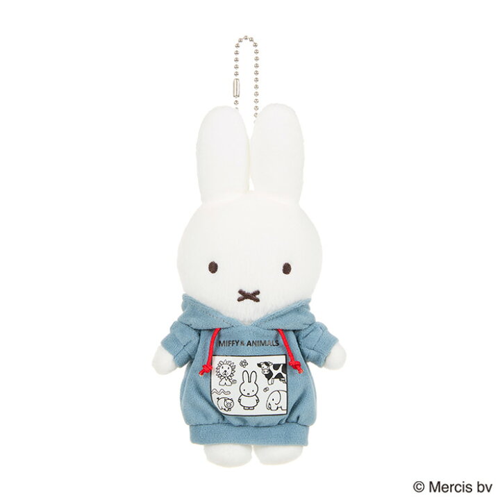 楽天市場】MIFFY ＆ ANIMALS マスコットキーチェーンフーディ パーカー 