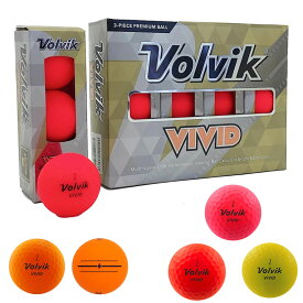 Volvik ボルビック 3ピースマットボール VIVID 12球