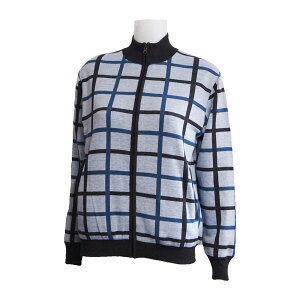 女性 セーター トレーナー スポーツ ロッキー&ホッパー ター レディス チェック柄 フルZIP 防風 セーター RH-4362WL 【IR】