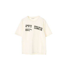 beautiful people／ビューティフルピープルスビンピマジャージ―ナンバーTシャツ（19510003） 【カラー】オフホワイト