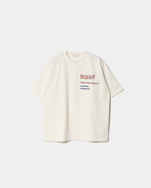 beautiful people 【ビューティフルピープル】 suvin compact jersey typography T-shirts (1445310042) 24SS,24春夏,トップス,ロンT,オフホワイト