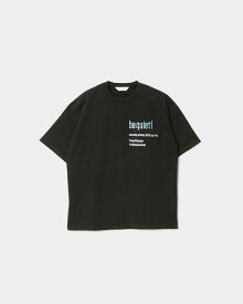 beautiful people 【ビューティフルピープル】 suvin compact jersey typography T-shirts (1445310042) 24SS,24春夏,トップス,ロンT,ブラック