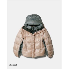 beautiful people 【ビューティフルピープル】NANGA multilayering down vest blouson charcoal(1545103041)　25AW　25秋冬　ダウンジャケット