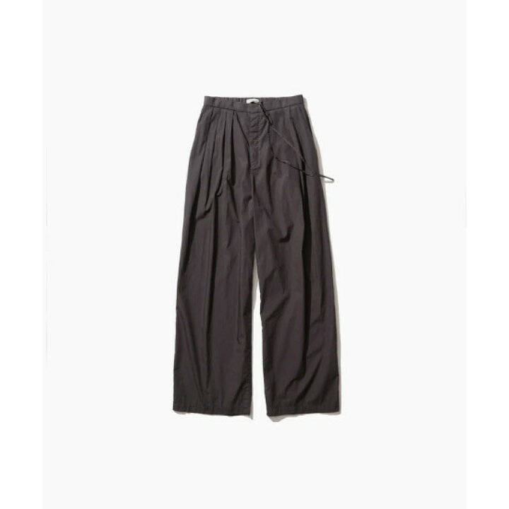楽天市場】ATON 【エイトン】COTTON LAWN | WIDE PANTS/CHARCOAL GRAY 