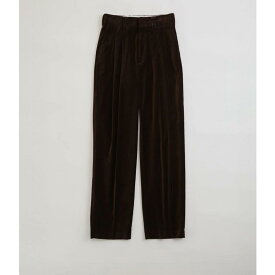 Shinzone 【シンゾーン】 ORGANIC VELVET TOMBOY PANTS 48 BROWN (25AMSPA07) 25AW25秋冬 パンツ ベルベット