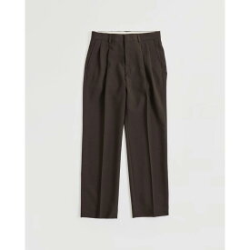 Shinzone 【シンゾーン】 CHRYSLER PANTS 48BROWN (21AMSPA01) 25AW25秋冬 　パンツ　2タックパンツ