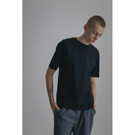 CINOH/チノ COTTON JERSEY BASIC T-SHIRT BLACK (23SCU302) 23SS 23春夏 トップス Tシャツ