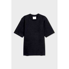 CINOH/チノ REFINA コンパクトTシャツ BLACK (25SCU005) 25SS　25春夏　トップス　Tシャツ　コンパクトTシャツ