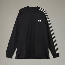 Y-3 (ワイスリー)　3S LS TEE BLACK/OFF WHITE (H44800) 23SS 23春夏 カットソー トップス Tシャツ ロングスリーブ