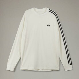 Y-3 (ワイスリー)　3S LS TEE WHITE/BLACK (IA1421) 23SS 23春夏 カットソー トップス Tシャツ ロングスリーブ