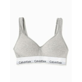 Calvin Klein【カルバンクライン】MODERN COTTON - スクープ バック ライトリー ラインド ブラレット グレー (QF5490) 23AW 23秋冬