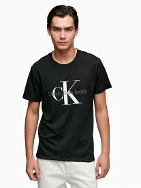 Calvin Klein Jeans【カルバンカルバンクラインジーンズ】モノグラムエンブロイドTシャツ Black BEH (J320770) ジョングク着用 アイコンTシャツ