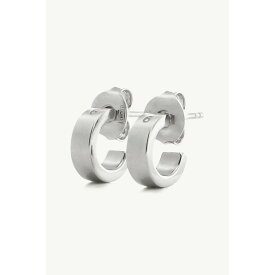 【7月19日20時〜エントリーで最大P20倍】MM6 Maison Margiela | エムエムシックス NUMERIC MINIMAL SIGNATURE HOOP EARRINGS SILVER (SM7VG0057SV0310951) 【 送料無料 】 正規品 正規 アクセサリー 真鍮 ピアス フープピアス