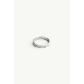 【7月19日20時〜エントリーで最大P20倍】MM6 Maison Margiela | エムエムシックス NUMERIC MINIMAL LOGO 3mm RING SILVER / 951 (SM6UQ0059P6469951) 【 送料無料 】 正規品 正規 アクセサリー ロゴ リング 指輪 真鍮