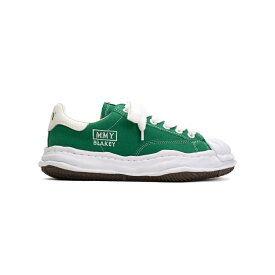 ＼最大10%OFFクーポン！ポイント20倍※エントリー必須／ Maison MIHARA YASUHIRO|メゾンミハラヤスヒロ "BLAKEY" OG Sole Canvas Low-top Sneaker CL GREEN (A08FW735) スニーカー