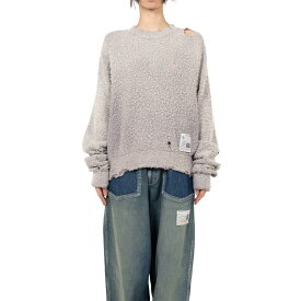 ＼期間限定20%OFFクーポン！ポイント20倍※エントリー必須／ Maison MIHARA YASUHIRO|ミハラヤスヒロ Sun Faded Like Knit Sweater GRAY (K15SW701) 25AW 25秋冬 　トップス　ニット　ニットセーター