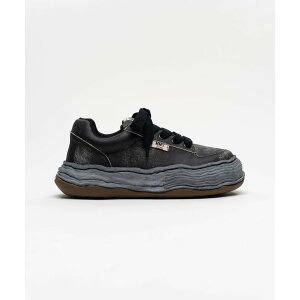 �_�S�iP10�{�I4/4(�y)20���`�^ Maison MIHARA YASUHIRO|���]���~�n�����X�q�� OLIVER OG Sole Shrink Leather Low-top Sneaker BLACK / BLACK (A16FW707) 26SS 26�t�� �X�j�[�J�[ �I���o�[ �V�������N �V�������N���H ���U�[ 